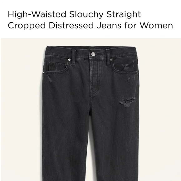 High waisted black mom jean - Picture 1 of 3